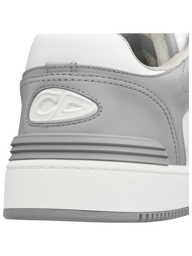 Oblique Detail Leather Low Top Sneakers White Grey - DIOR - BALAAN 5