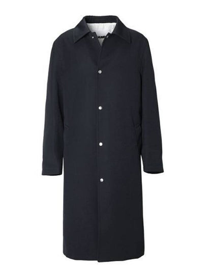 Wardrobe W Sports Wool Trench Coat Navy - JIL SANDER - BALAAN 2