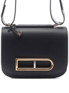 Lingot Olen Calf Leather Shoulder Bag Black - DELVAUX - BALAAN 2