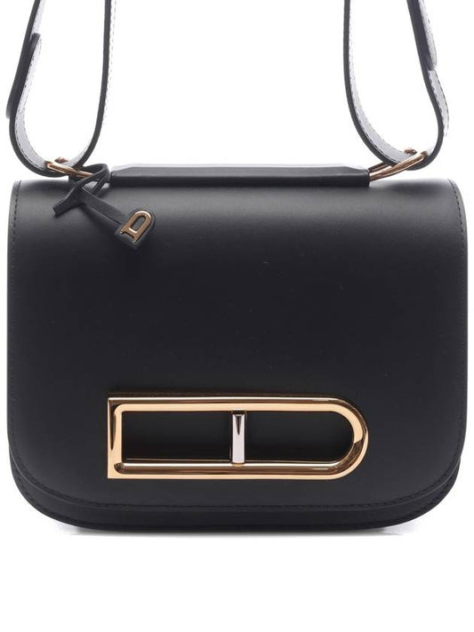 Lingot Olen Calf Leather Shoulder Bag Black - DELVAUX - BALAAN 2