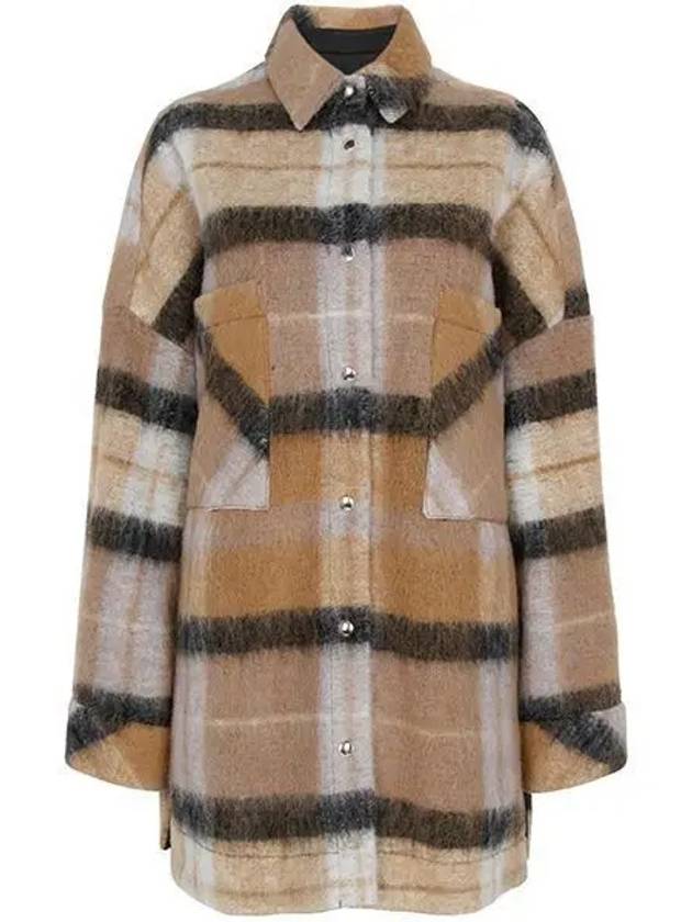 Aponi Check Wool Jacket Beige - IRO - BALAAN 2