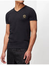 Men's Chest Medusa Logo Short Sleeve T-Shirt Black - VERSACE - BALAAN 2