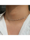 crystal bead necklace silver - BASSCLEF - BALAAN 3