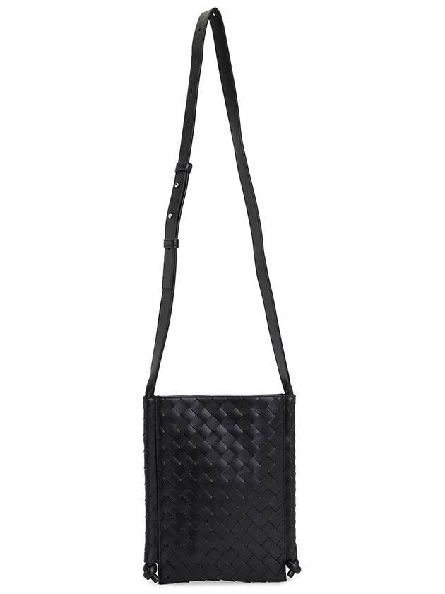 Intrecciato Flat Loop Small Cross Bag Black - BOTTEGA VENETA - BALAAN 7