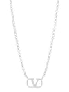 V Logo Signature Necklace J0N96MET 172 - VALENTINO - BALAAN 1