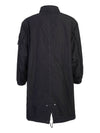 David Compass Badge Long Raincoat Black - STONE ISLAND - BALAAN 4