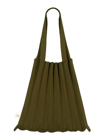 Shoulder bag jacquard khaki - PLEATSMAMA - BALAAN 1