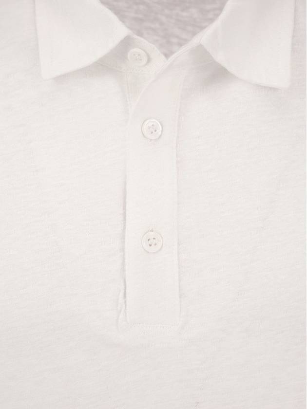 Linen polo shirt with buttons - MAJESTIC FILATURES - BALAAN 4