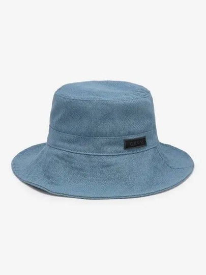 Denim Bucket Hat Blue - GANNI - BALAAN 2