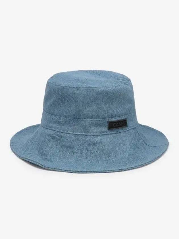 Denim Bucket Hat Blue - GANNI - BALAAN 2