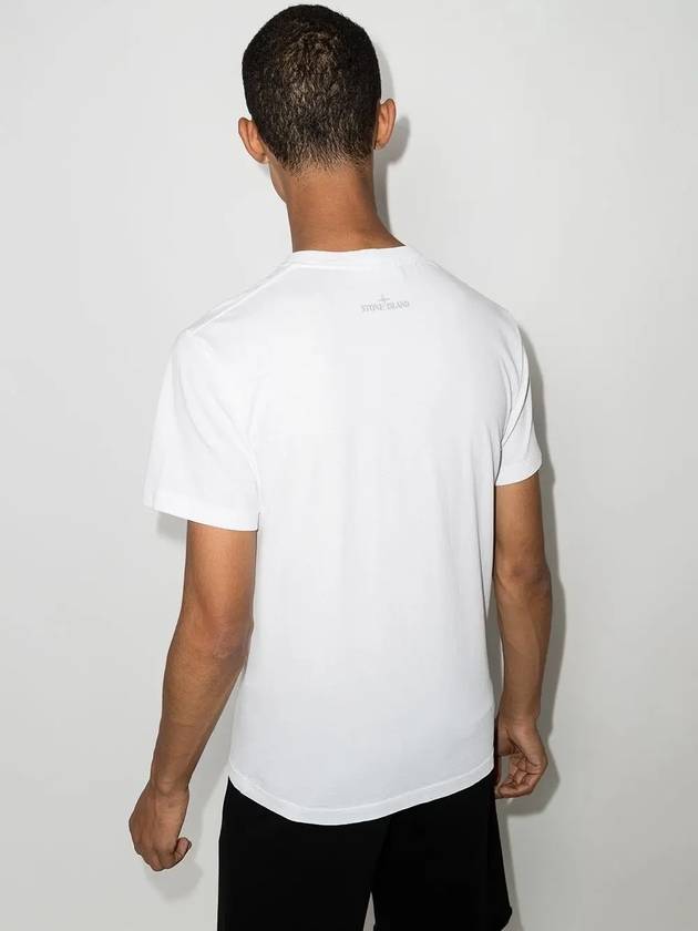 Lenticular Logo Short Sleeve T-Shirt White - STONE ISLAND - BALAAN 5