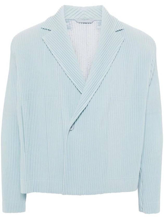 Homme Plissé Issey Miyake Single Breasted Crop Plissé Jacket HP46JD156 - ISSEY MIYAKE - BALAAN 1