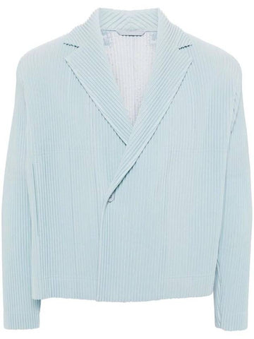 Tailored Pleated 2 Jacket Blue - ISSEY MIYAKE - BALAAN 1