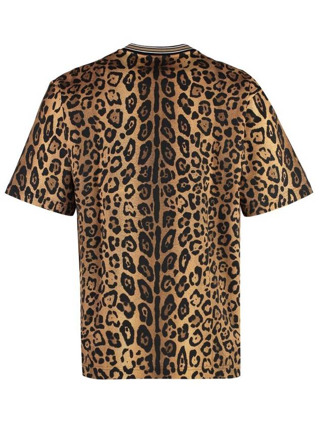 leopard print cotton T shirt G8PN9TII7B0 - DOLCE&GABBANA - BALAAN 3