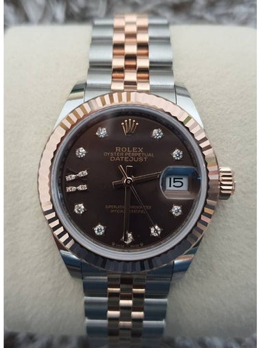 Rolex Datejust Combi Choco Board 10P Star Diamond 21 Years - ROLEX - BALAAN 1