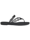 women sandals island noir sandals black - HERMES - BALAAN 6