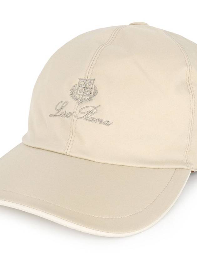 Embroidered Logo Ball Cap Ivory - LORO PIANA - BALAAN 3