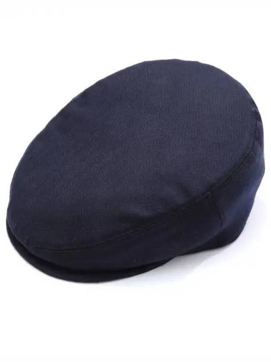 Navy Check Cashmere Hunting Cap C08HTRC06 271450 - CORNELIANI - BALAAN 1