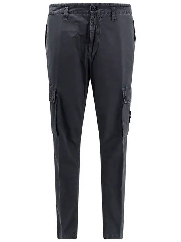 Wappen Patch Old Treatment Slim Fit Cargo Straight Pants Charcoal - STONE ISLAND - BALAAN 3