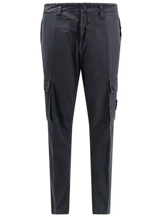 Wappen Patch Old Treatment Slim Fit Cargo Straight Pants Charcoal - STONE ISLAND - BALAAN 2