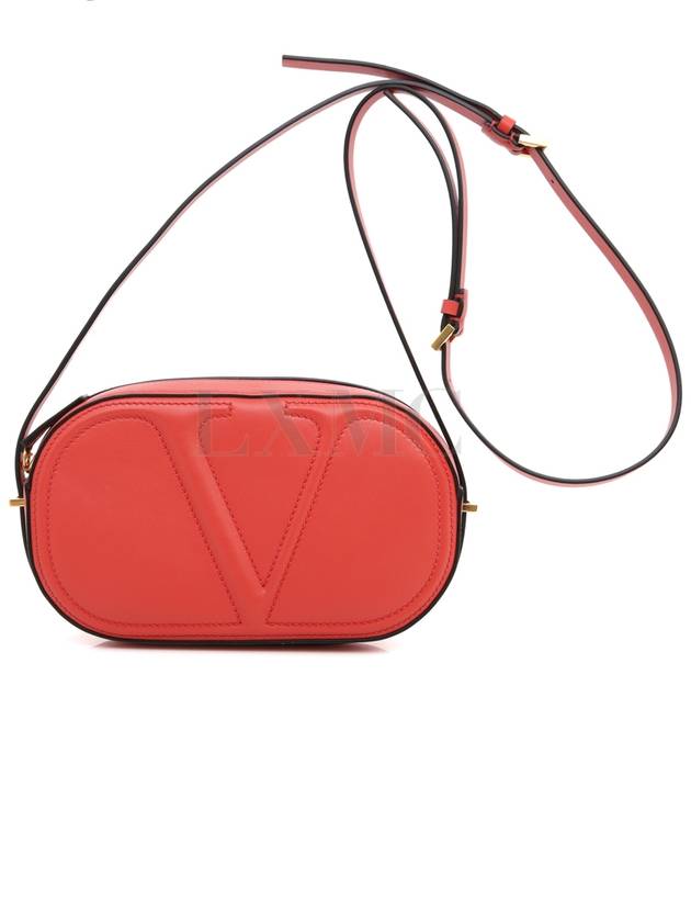 V logo signature cross bag red mini XW9B0G32ENE - VALENTINO - BALAAN 1