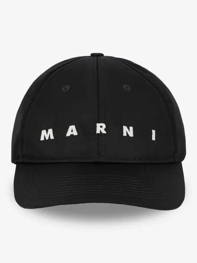 Logo Twill Ball Cap Black - MARNI - BALAAN 2