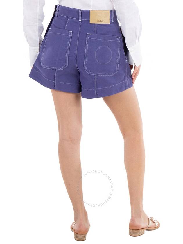 Chloe Ladies Brushed Cotton A-line Shorts, Brand Size 38 (US Size 6) - CHLOE - BALAAN 3