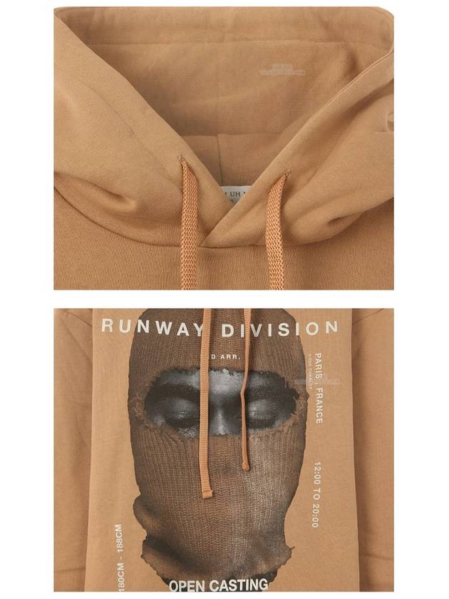 19FW NCW19243 057 Kanye Mask Printing Hooded Camel Men's Hooded TR - IH NOM UH NIT - BALAAN 6