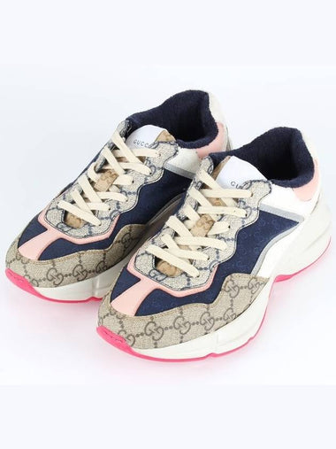 Women s Rhyton Pink Sole Sneakers 36 230 - GUCCI - BALAAN 1