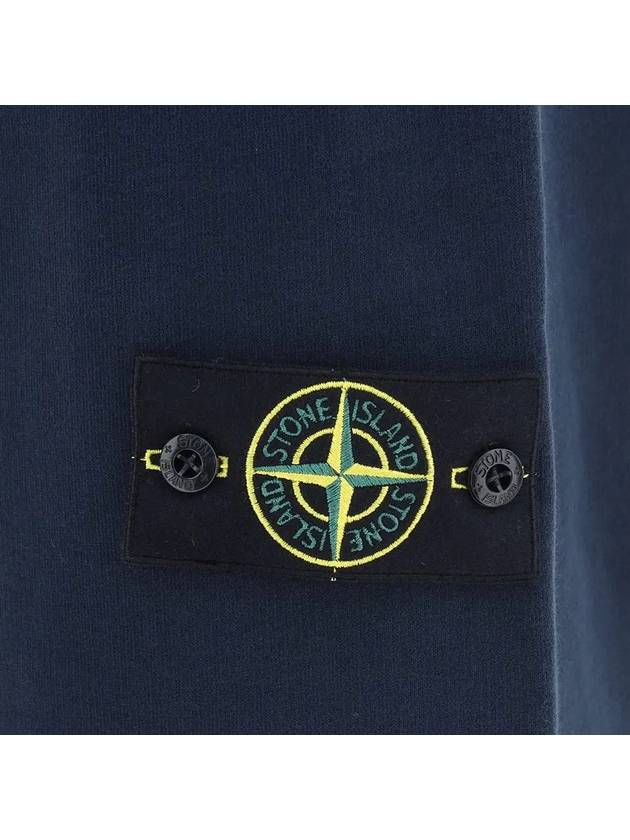 Signature Wappen Patch Cotton Baggy Pants Navy - STONE ISLAND - BALAAN 4