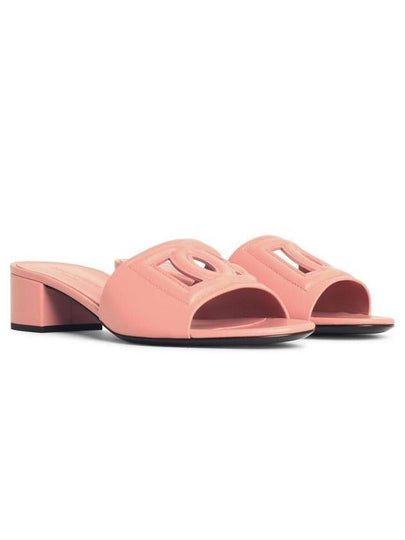 Dolce & Gabbana Pink Leather Slippers - DOLCE&GABBANA - BALAAN 2