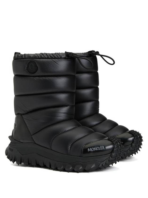 Logo Padded Winter Boots Black - MONCLER - BALAAN 2