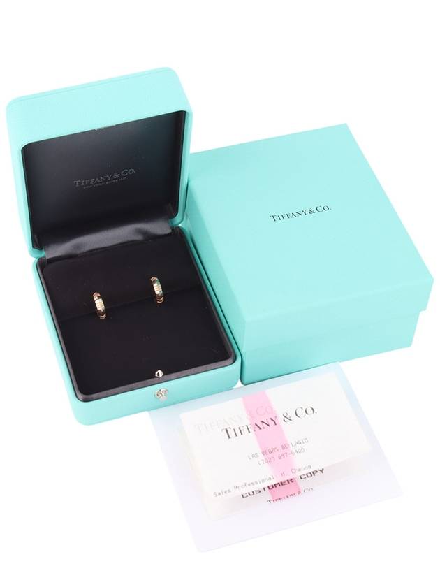 67786238 Pink gold Atlas closed hoop earrings 34190 7 - TIFFANY & CO. - BALAAN 6