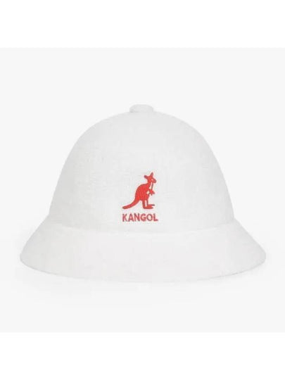 K3407 WHITE Bermuda casual big logo bucket hat - KANGOL - BALAAN 2