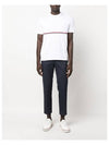 Midweight Jersey Short Sleeve T-Shirt White - THOM BROWNE - BALAAN 9