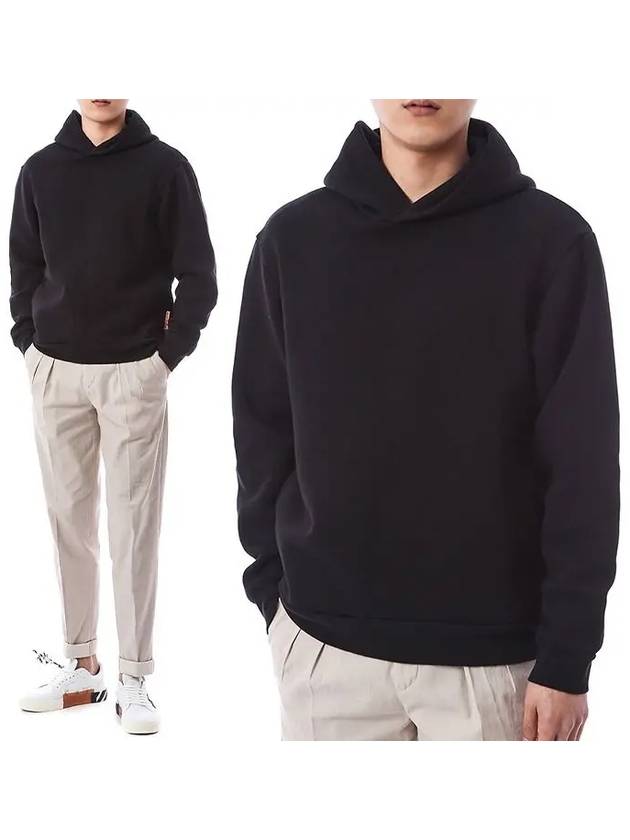 Label Hoodie Black - ACNE STUDIOS - BALAAN 2