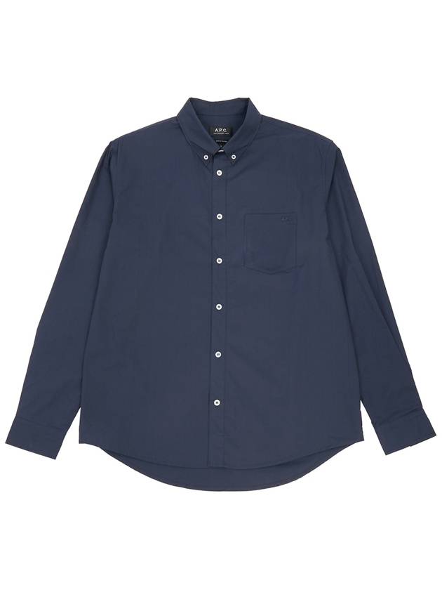 Edouard Long Sleeve Shirt Navy - A.P.C. - BALAAN 2