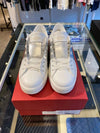 Women's Hidden Open Metallic Band Low Top Sneakers White - VALENTINO - BALAAN.