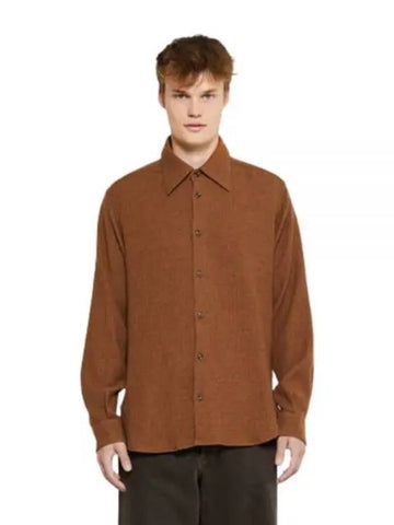 PLEASE SHIRT BROWN 1176 Fleece Shirt - SUNFLOWER - BALAAN 1