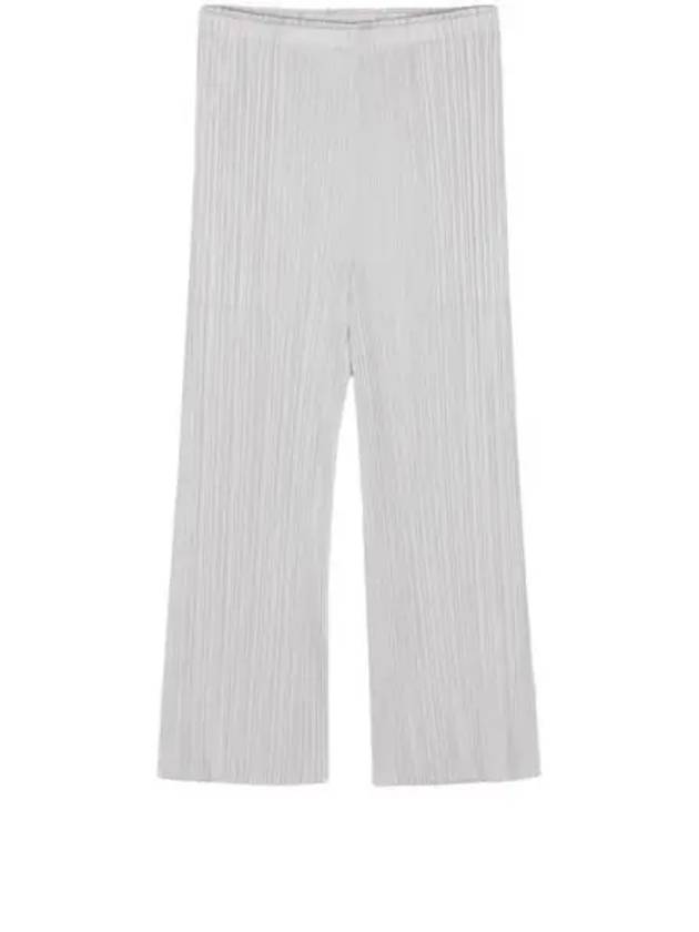 Pleated Basic Crop Pants Grey - ISSEY MIYAKE - BALAAN 2