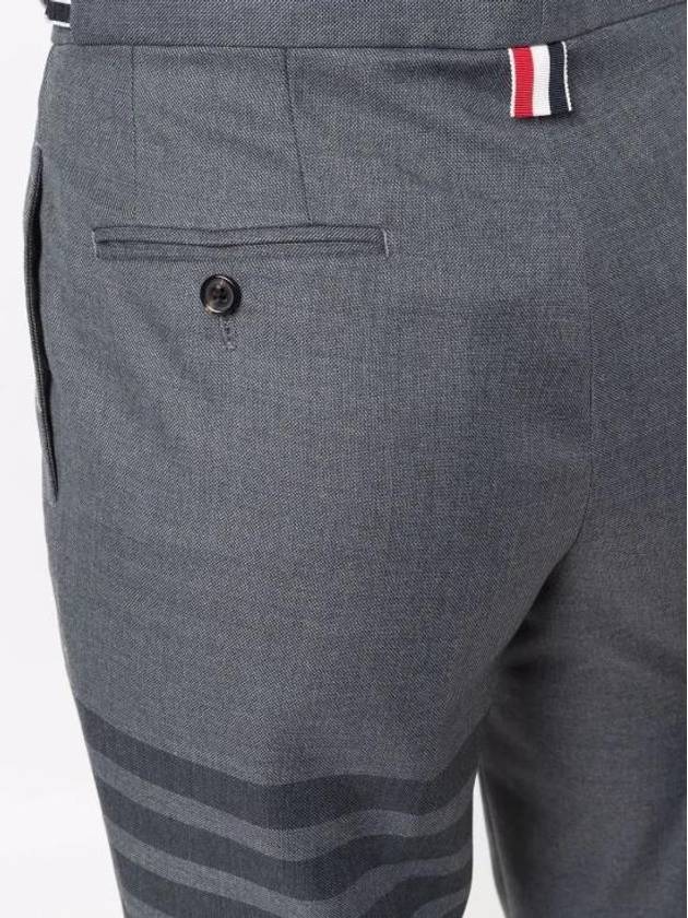 4-Bar Wool Crop Pants Grey - THOM BROWNE - BALAAN 6