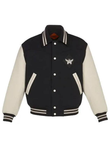 Essential Logo Patch Varsity Jacket Jumper - MCM - BALAAN 1