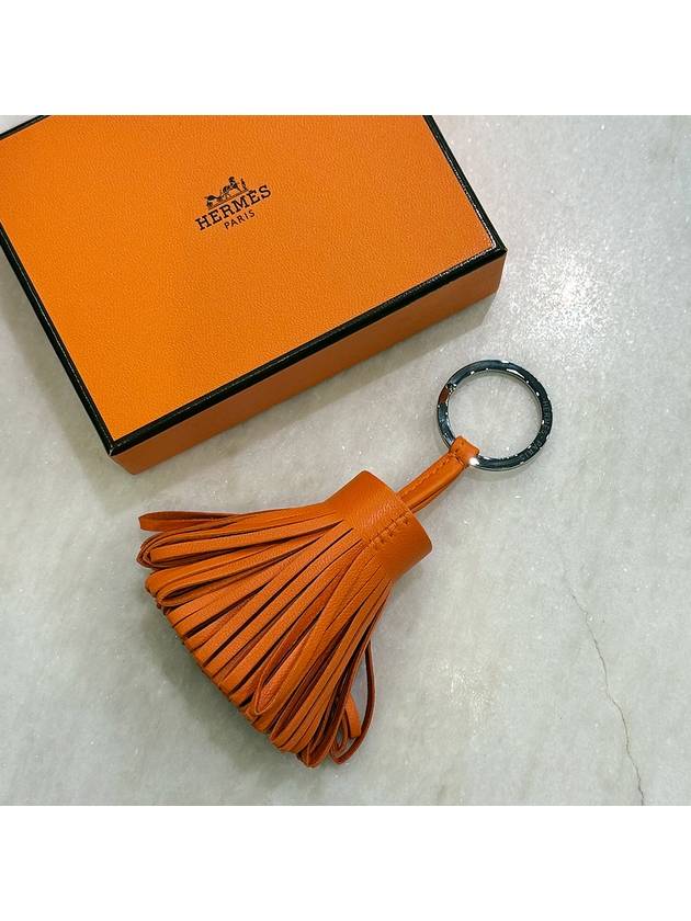Keyring Carmen Keychain Orange Tassel - HERMES - BALAAN 3