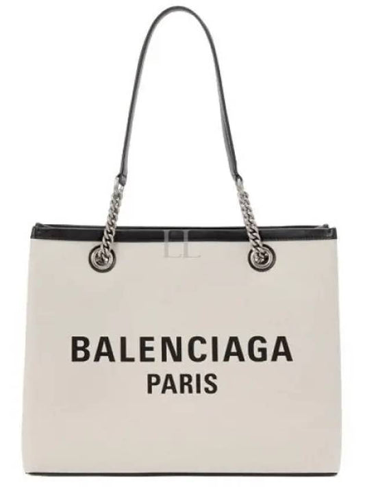 Duty Free Canvas Tote Bag White - BALENCIAGA - BALAAN 2