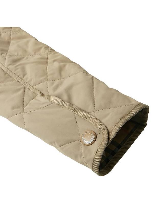 Diamond Quilted Thermoregulated Barn Jacket Honey - BURBERRY - BALAAN 6