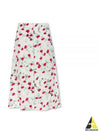 Flower Midi A-Line Skirt White - MARNI - BALAAN 2