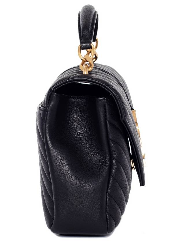 College Medium in Quilted Leather Shoulder Bag Black - SAINT LAURENT - BALAAN 4