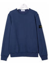 Kids Women s Waffen Sweatshirt Dark Blue 751661340 V0027 - STONE ISLAND - BALAAN 1