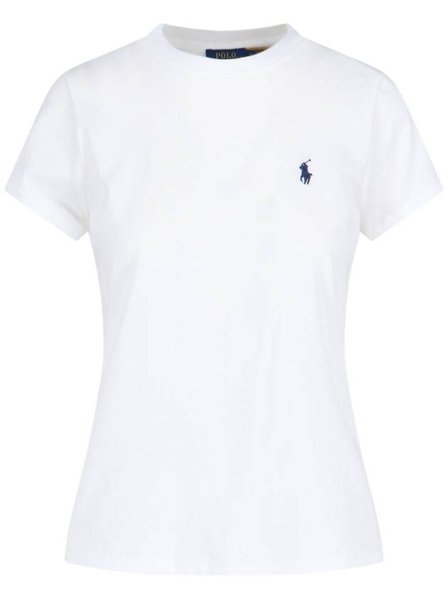 Embroidered Logo Cotton Short Sleeve T-Shirt White - POLO RALPH LAUREN - BALAAN 2