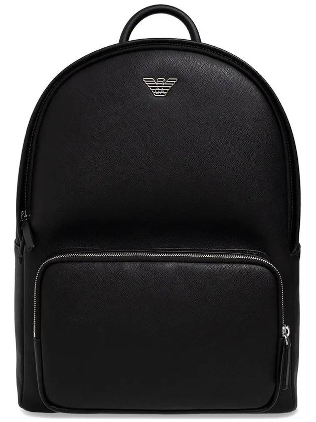 Men's Logo Backpack Black - EMPORIO ARMANI - BALAAN 2